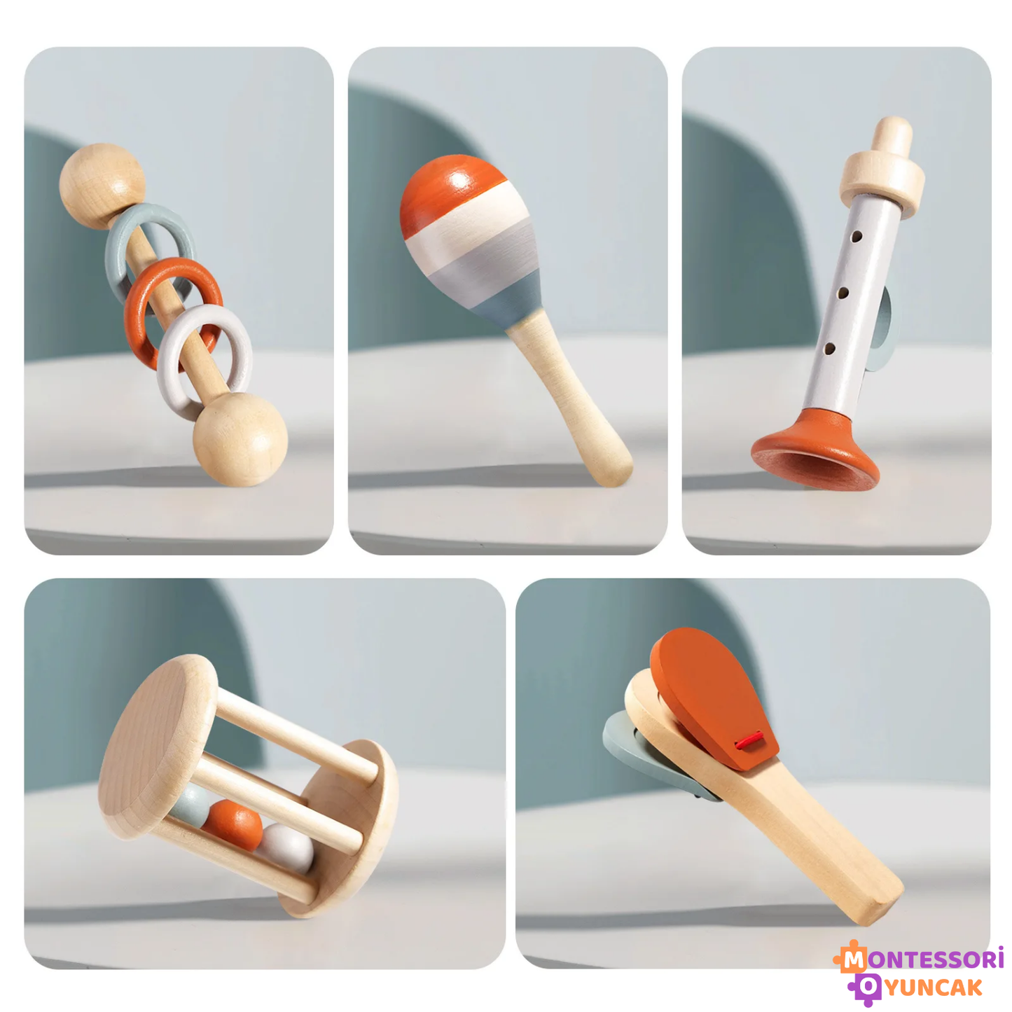 Wooden Instrument Set-5 Pieces