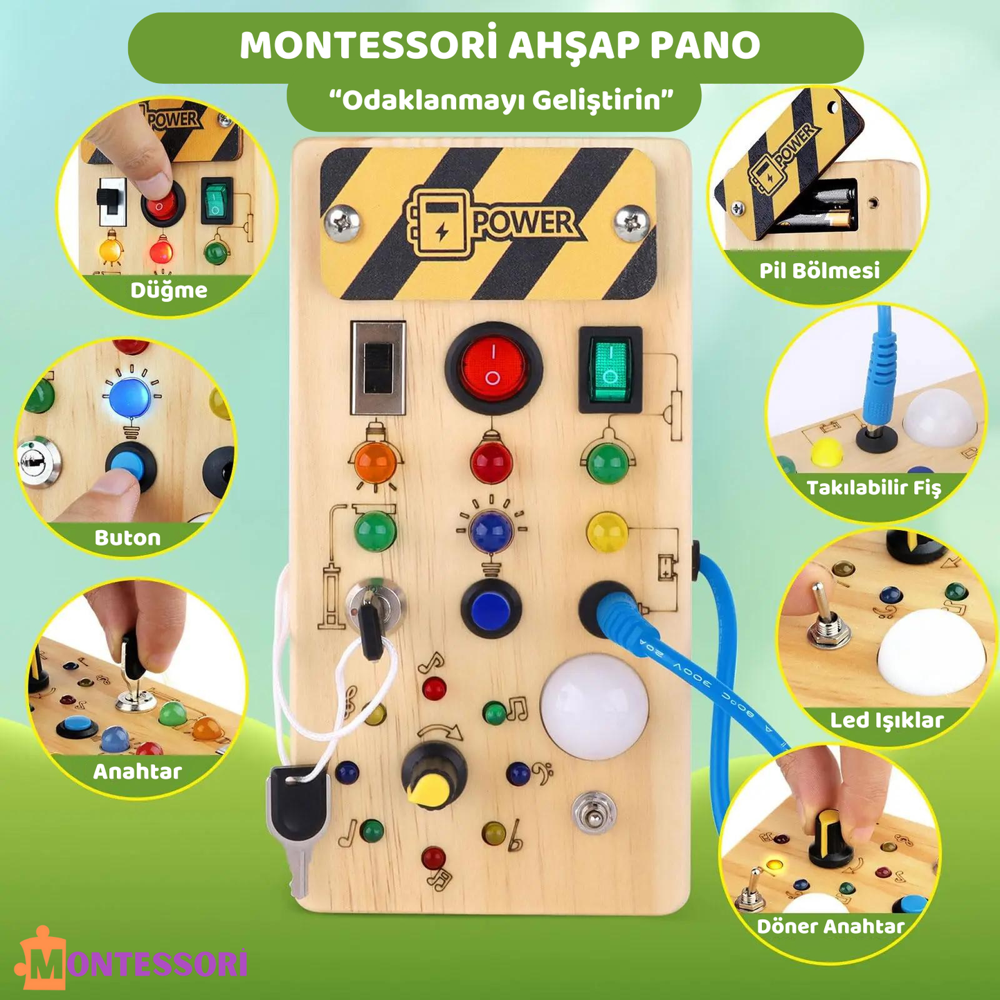 Montessori Wooden Key Board