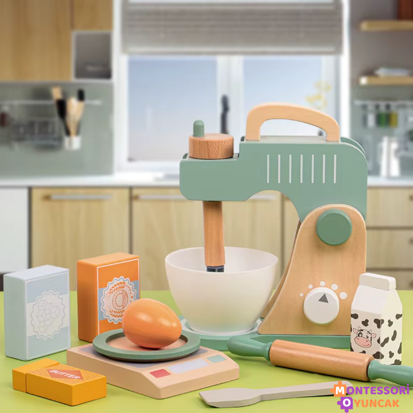 Wooden Blender Set