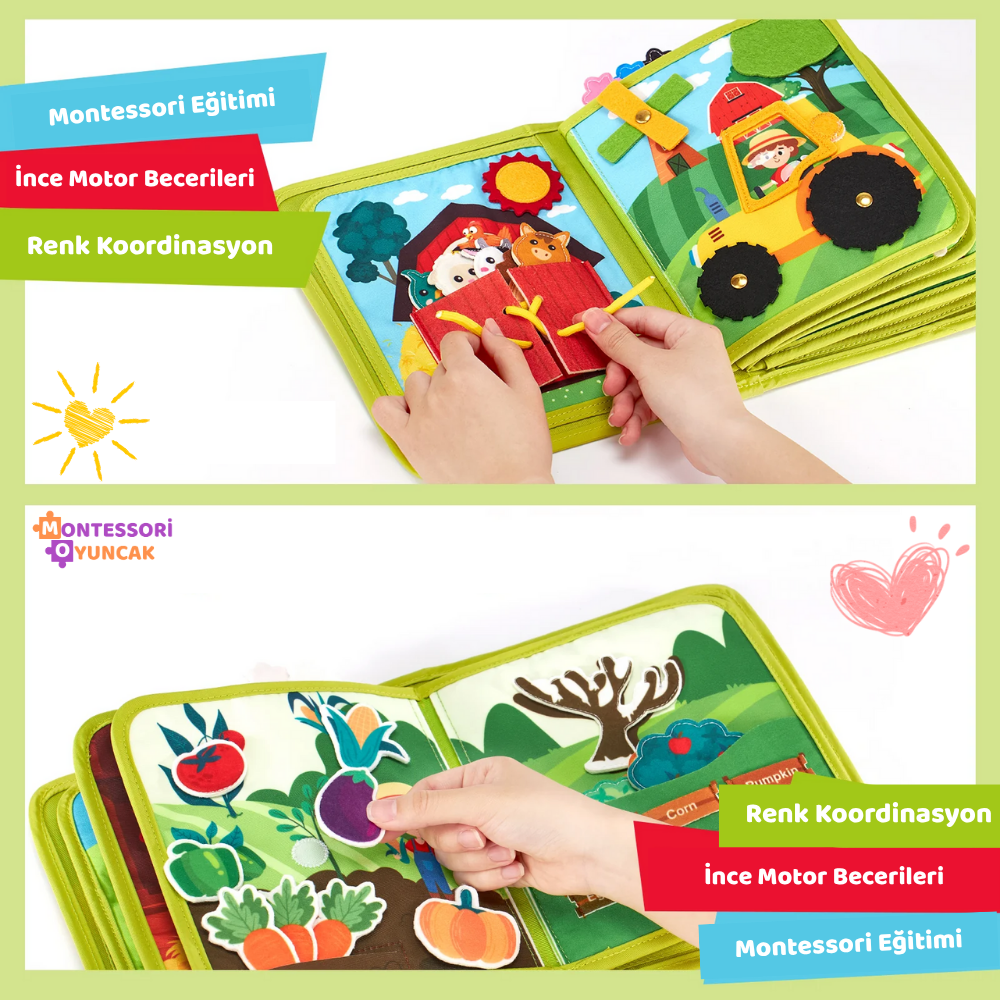 Educational Montessori Farm Book
