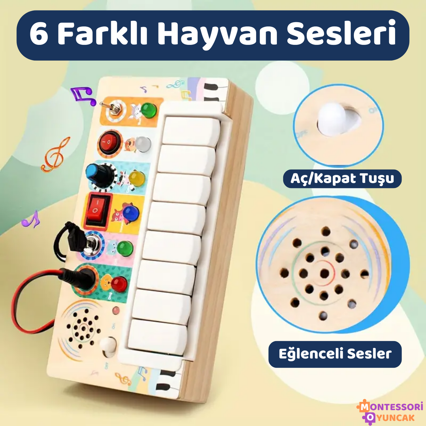 Montessori Wooden Piano