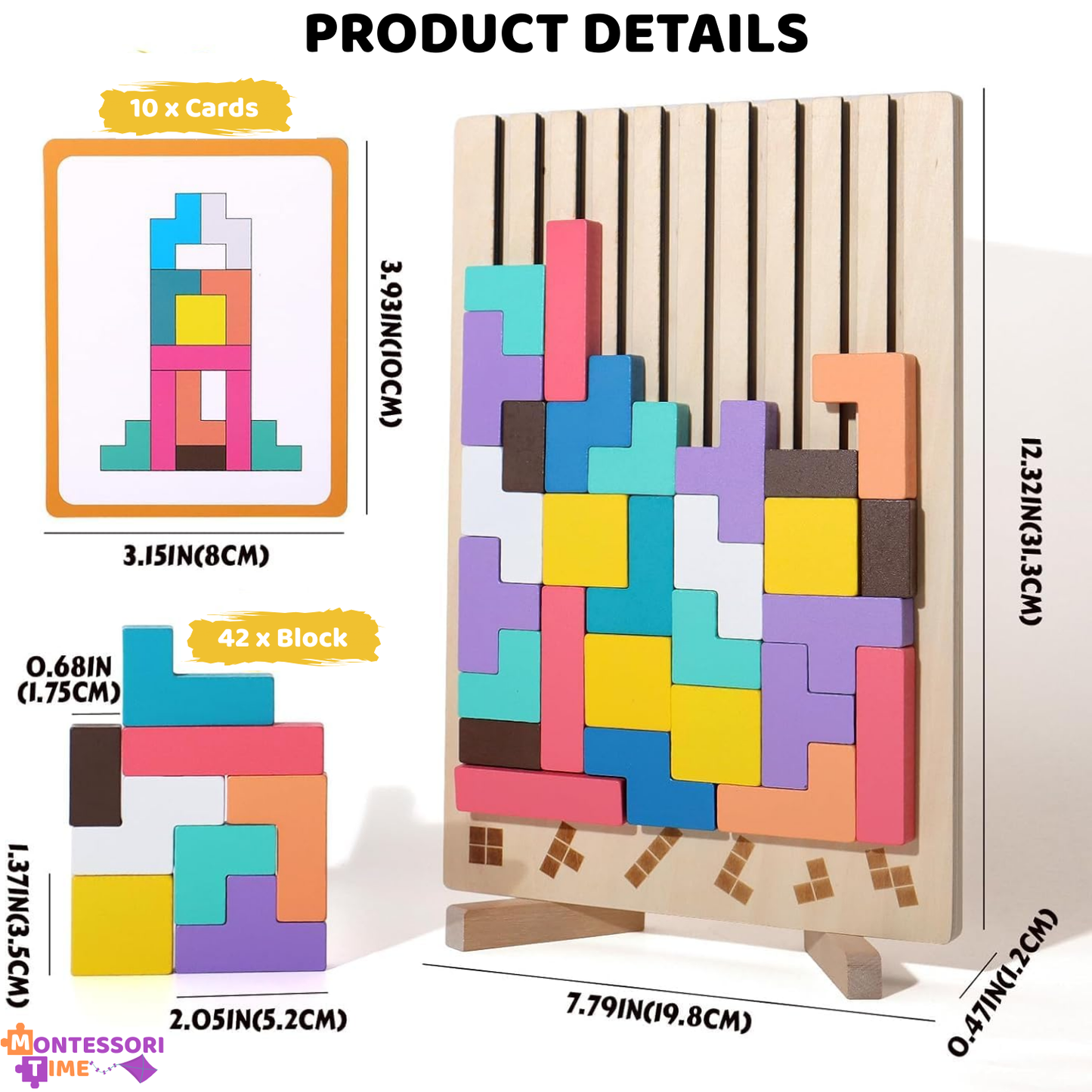 Montessori Wooden Tetris