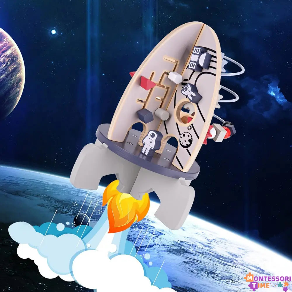 Montessori Wooden Rocket Montessori Time
