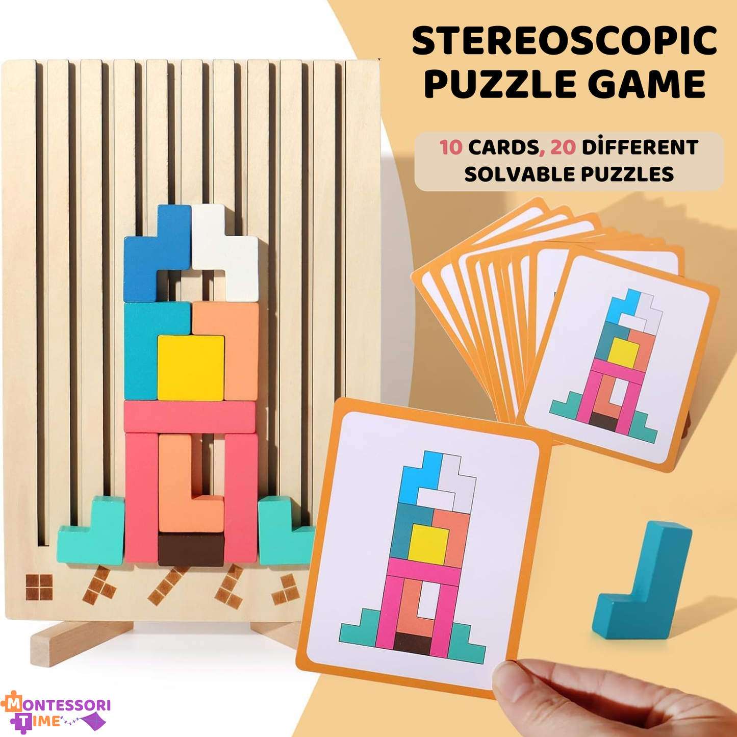Montessori Wooden Tetris