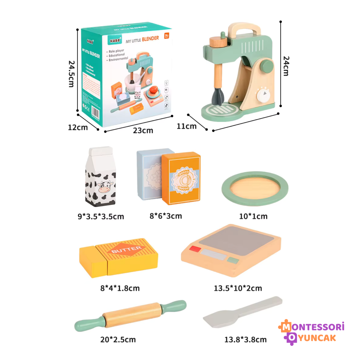 Wooden Blender Set