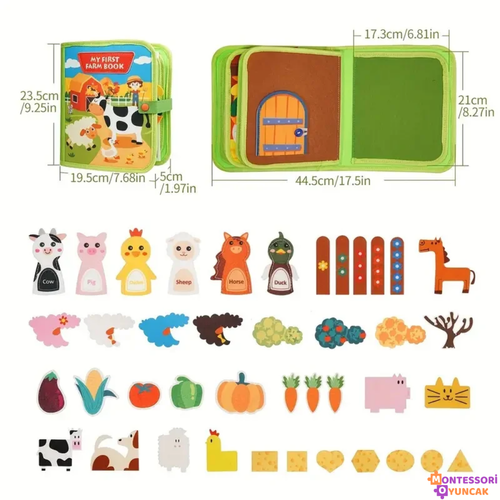 Educational Montessori Farm Book