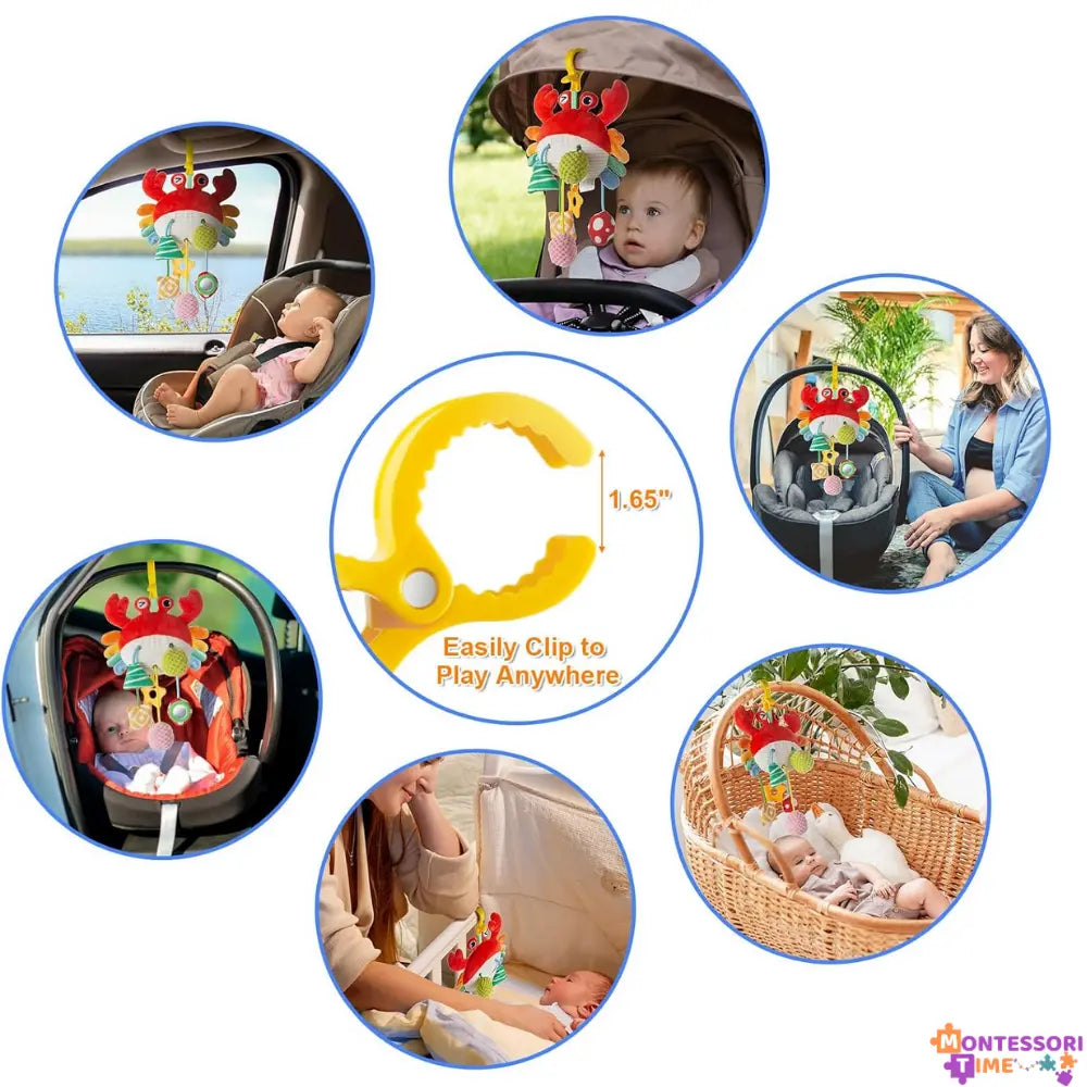 Cute Crab Travel Toy Montessori Time