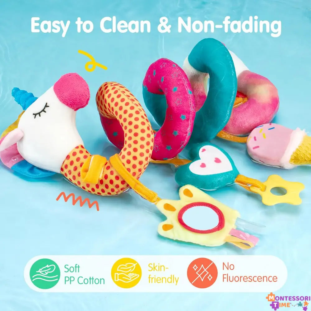 Unicorn Car Seat Toy Montessori Time
