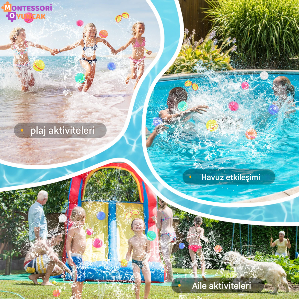 Montessori Fillable Water Balloons, 12 Pieces
