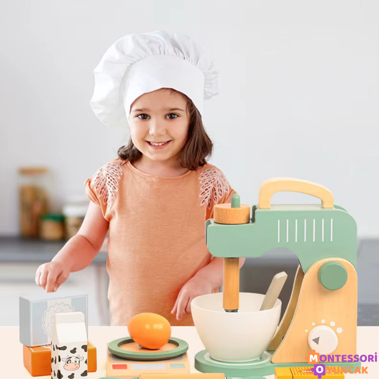 Wooden Blender Set