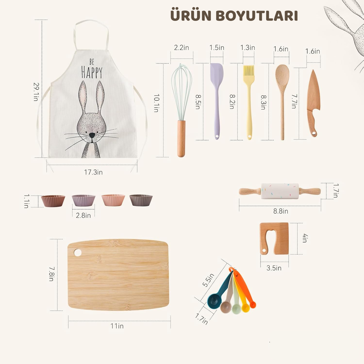 Montessori Rabbit Themed Kitchen Set