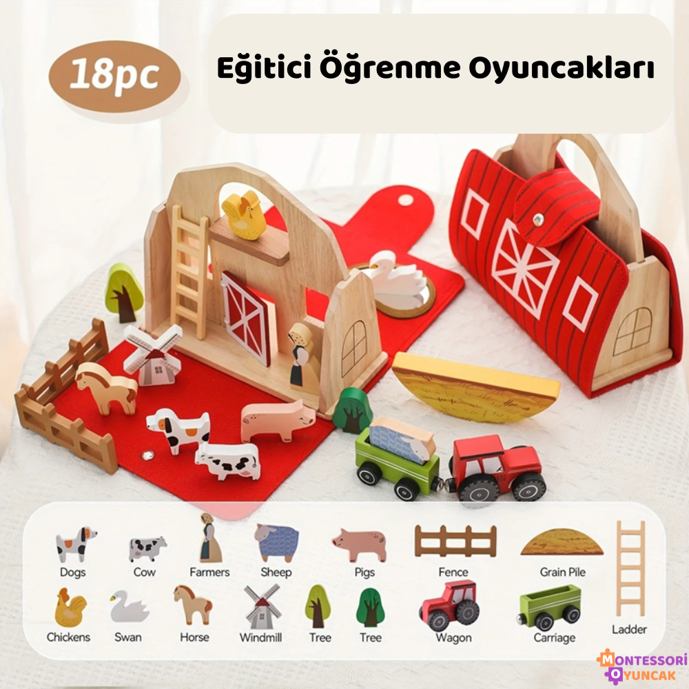 Wooden Farm Set