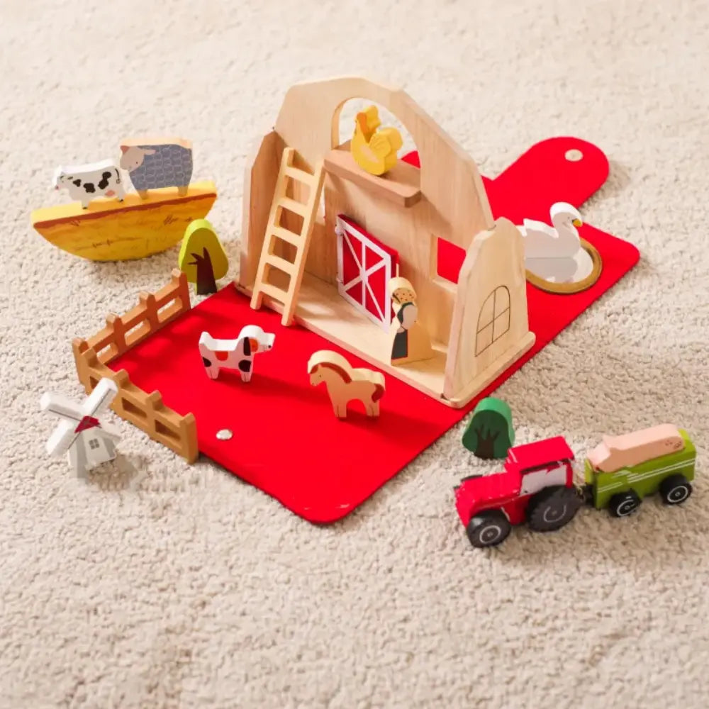 Wooden Farm Set Montessori