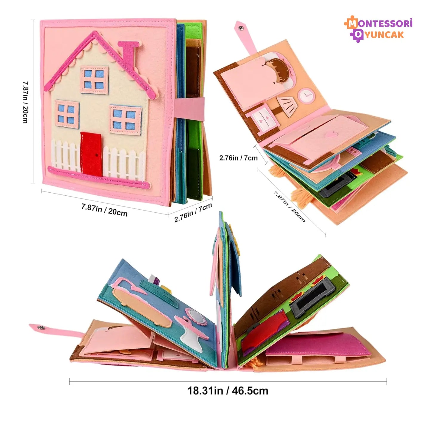 Our Basic Needs Felt Book Montessori