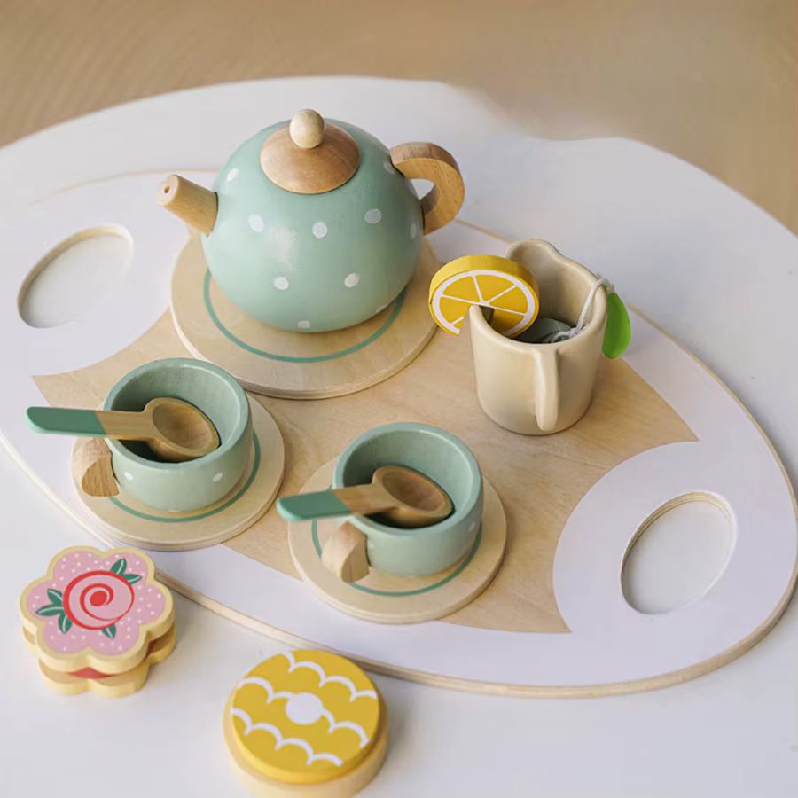 Wooden Tea Set