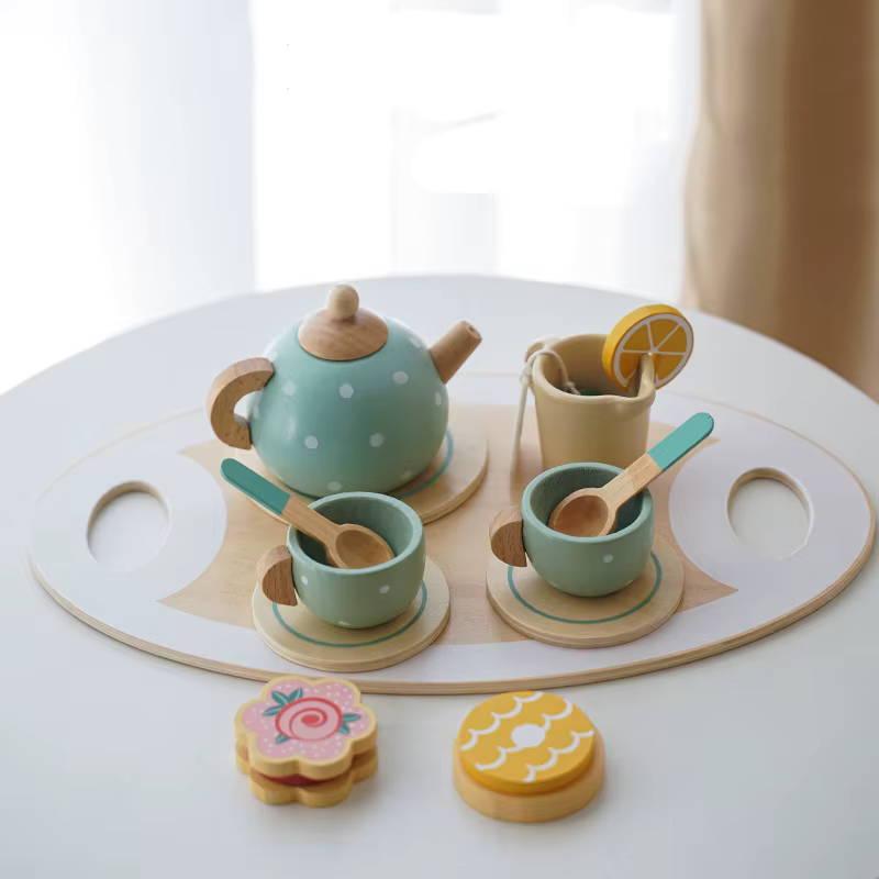 Wooden Tea Set