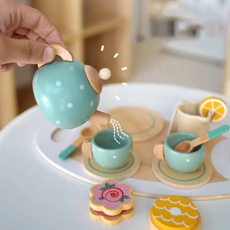 Wooden Tea Set