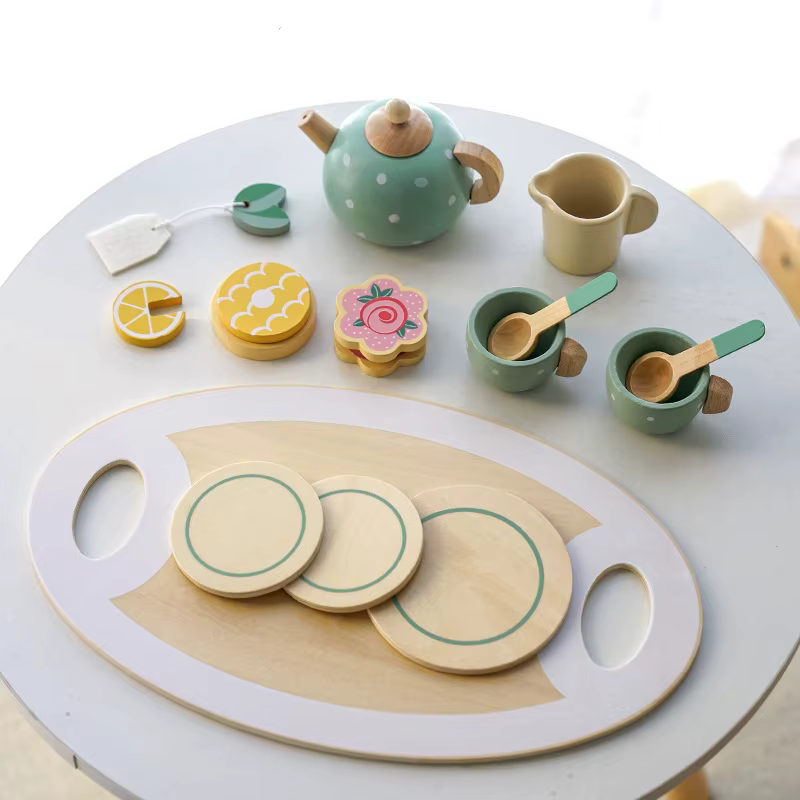 Wooden Tea Set