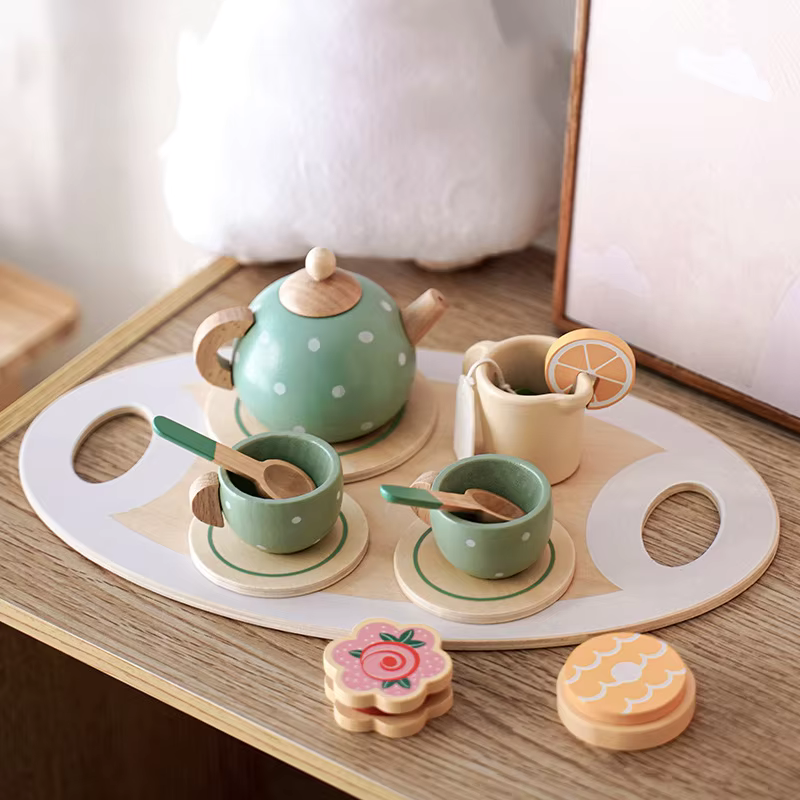 Wooden Tea Set