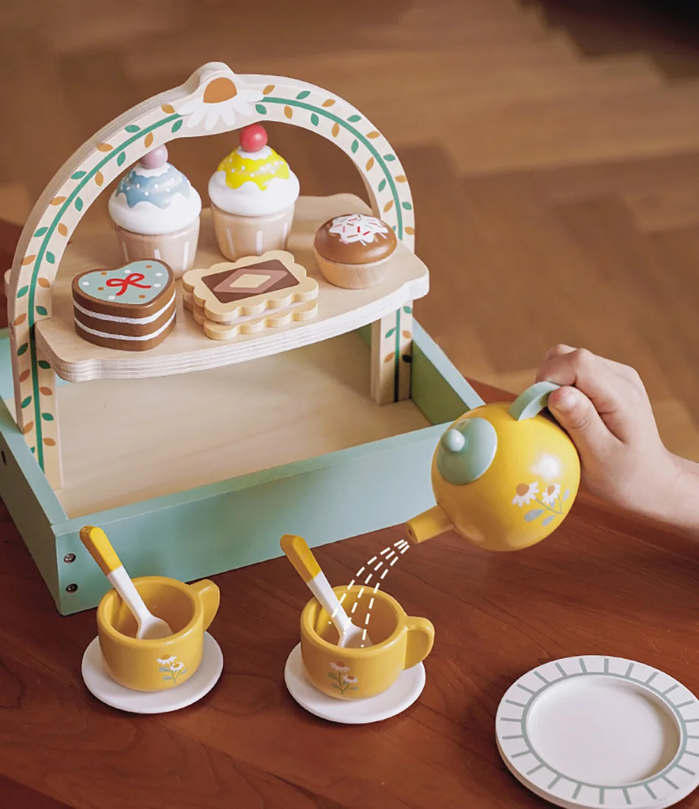 Wooden Tea Set