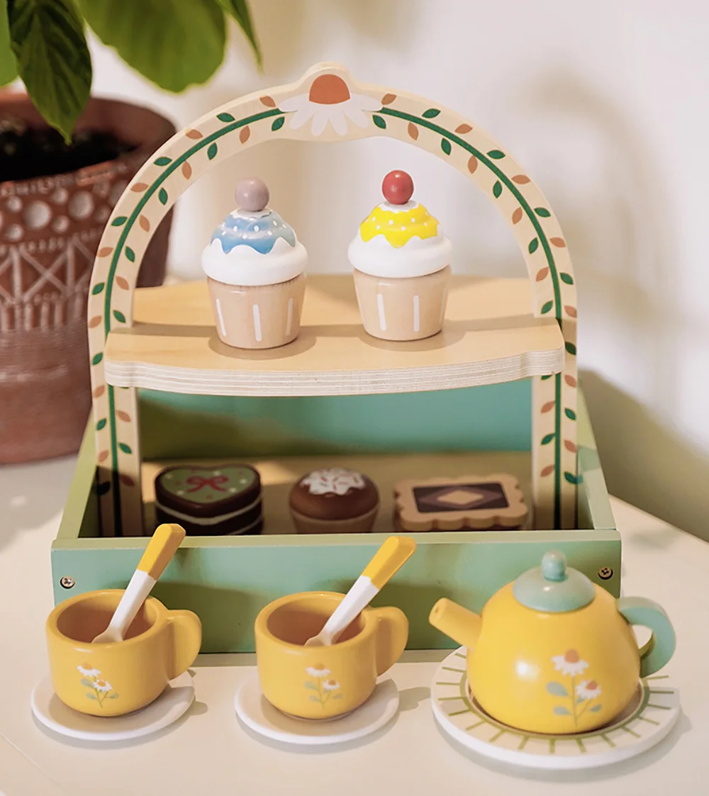 Wooden Tea Set