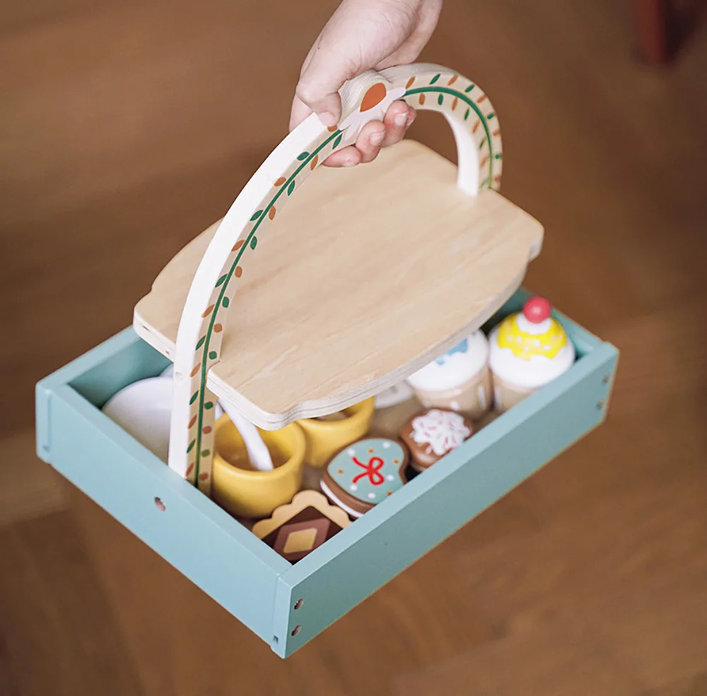 Wooden Tea Set