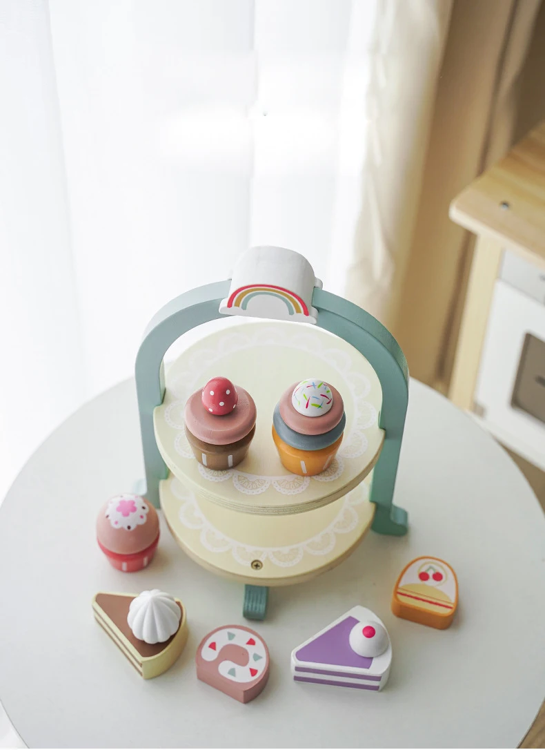 Wooden Cake Set