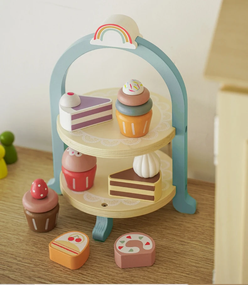 Wooden Cake Set