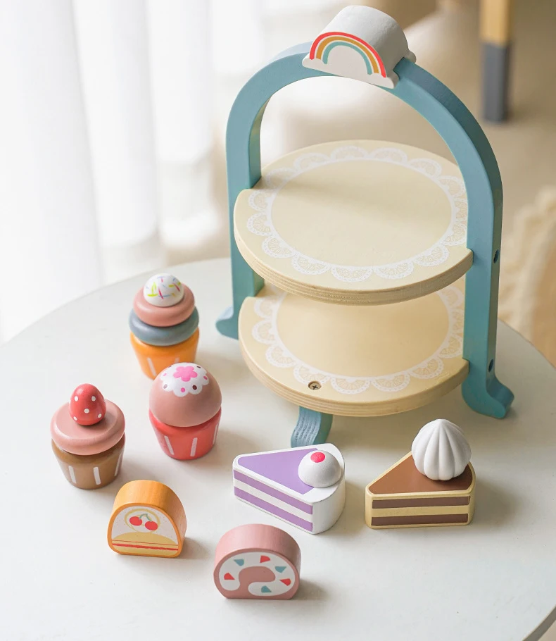 Wooden Cake Set