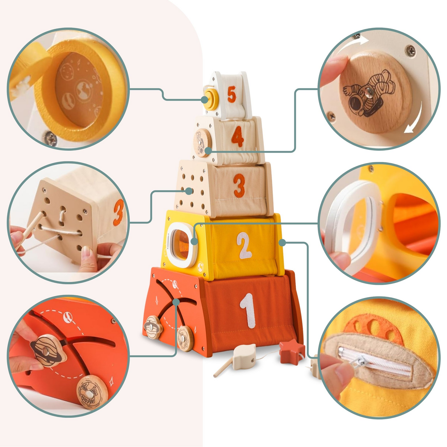 Montessori Educational Building Blocks
