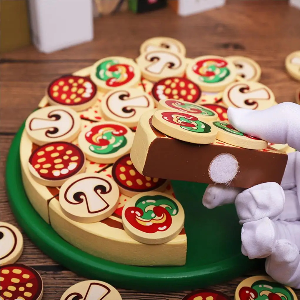 Educational Wooden Pizza Set
