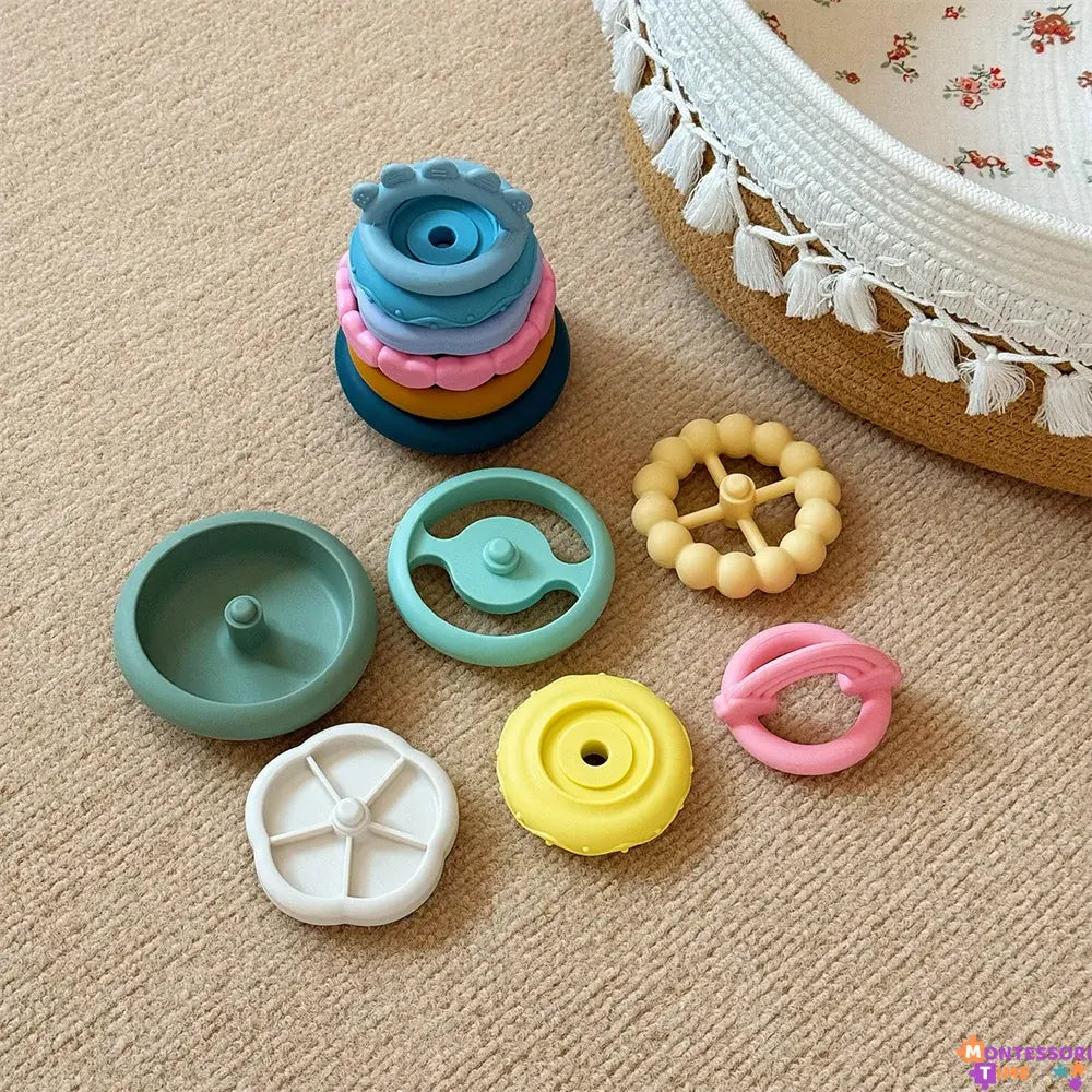 Teether Tower for Babies Montessori Time