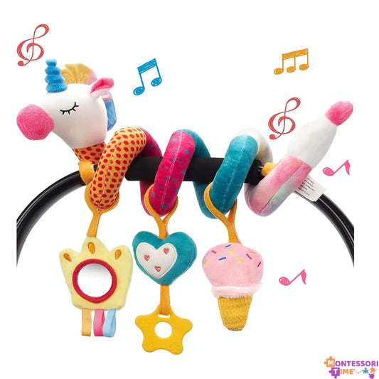 Unicorn Car Seat Toy Montessori Time