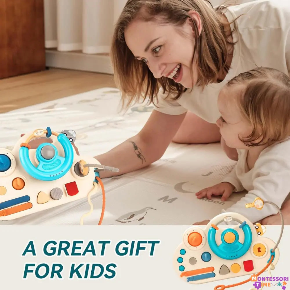 Educational Steering Wheel Montessori Time