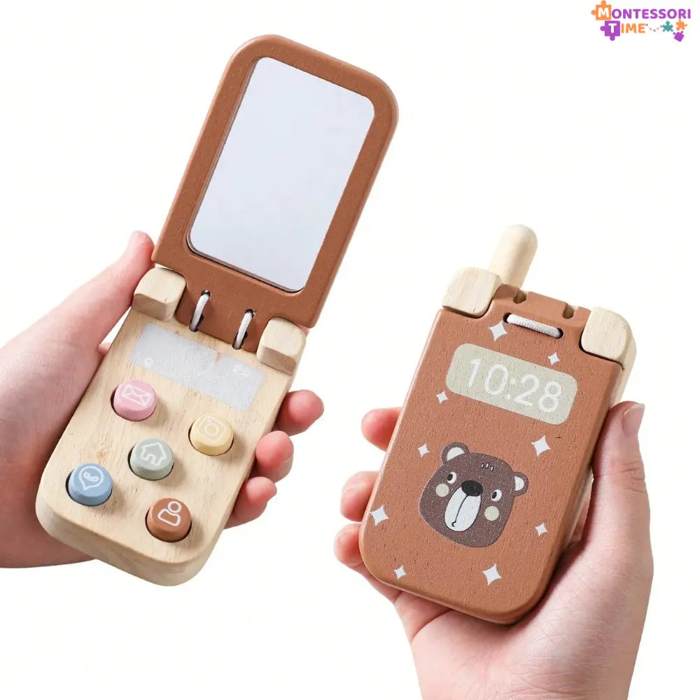 My First Montessori Wooden Phone Montessori Time