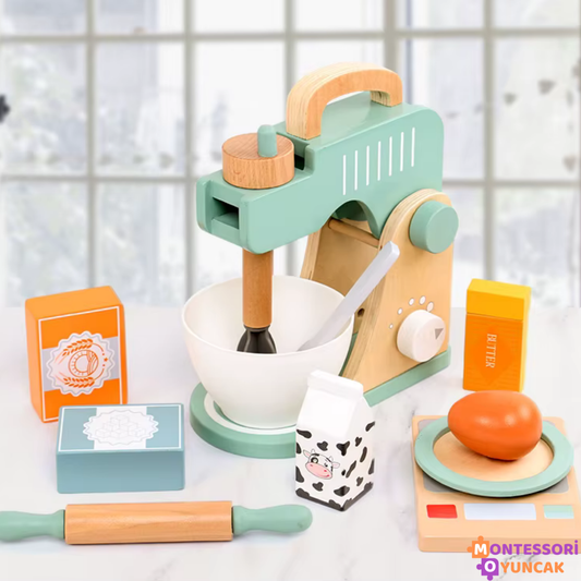 Wooden Blender Set