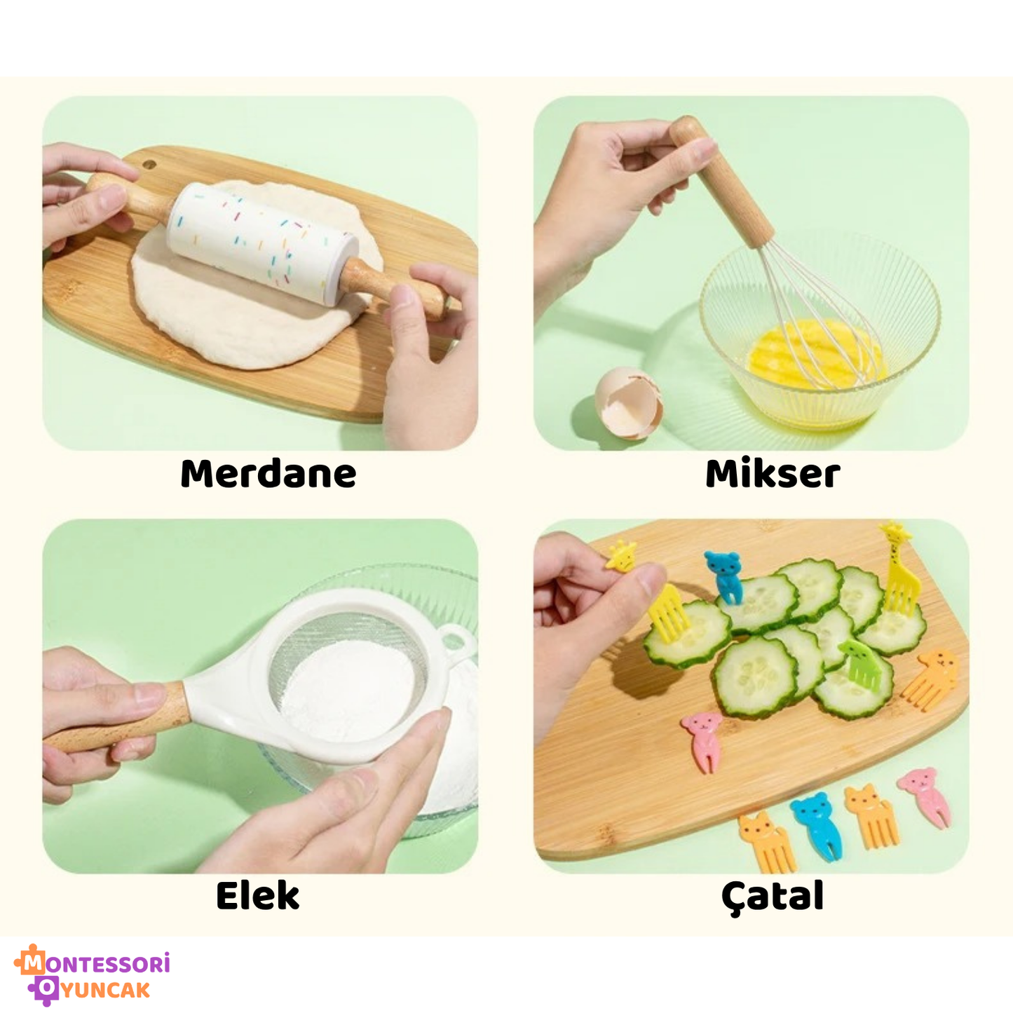 Montessori Wooden Kitchen Set
