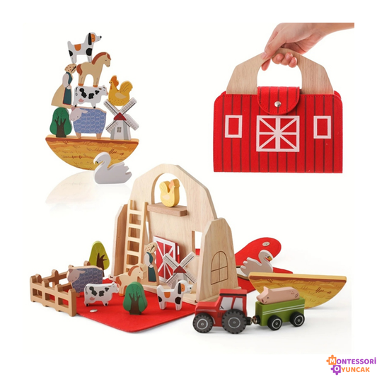 Wooden Farm Set