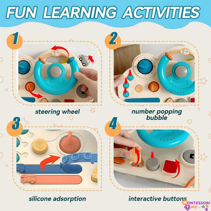 Educational Steering Wheel Montessori Time