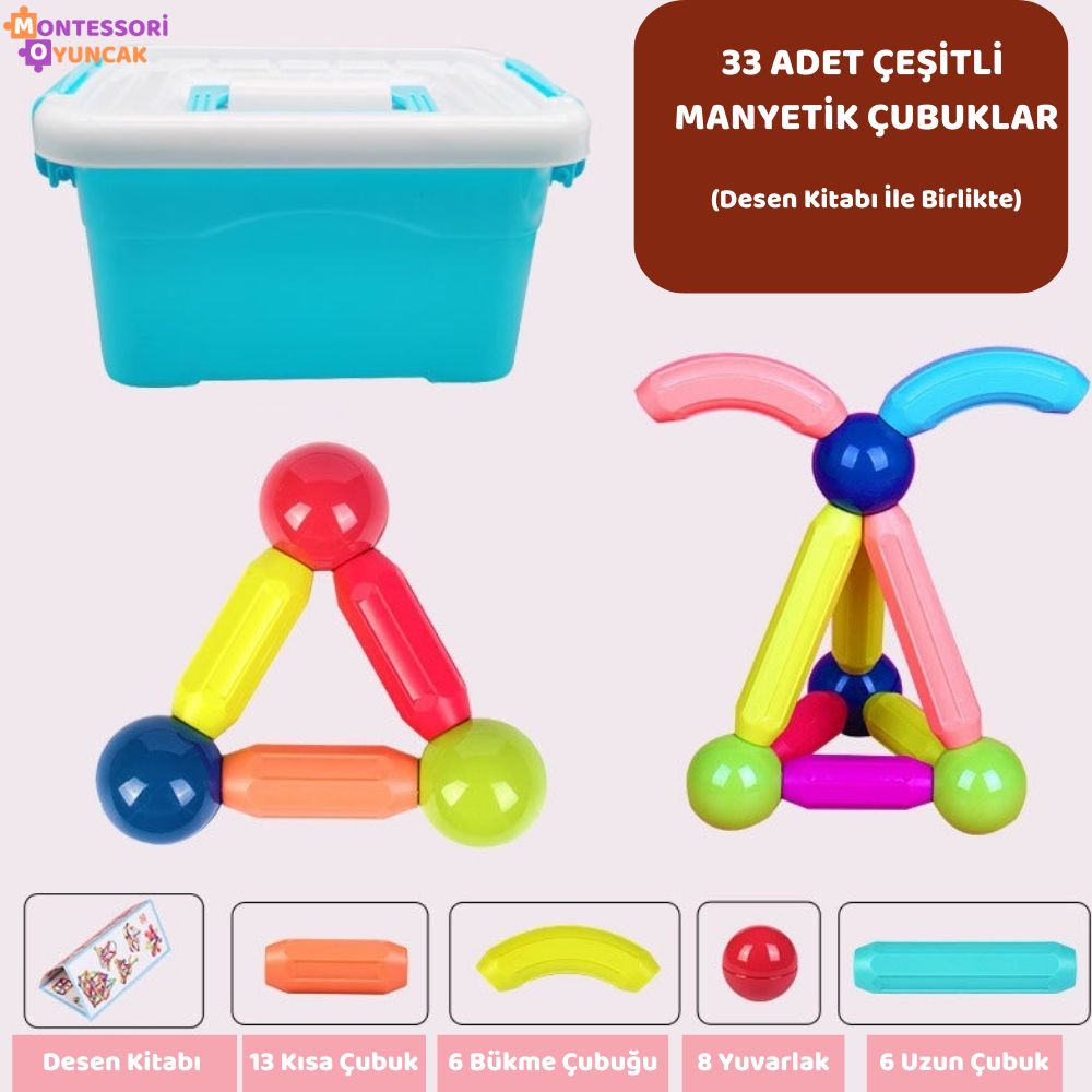 Montessori Magnetic Building Toy