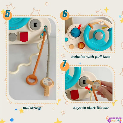 Educational Steering Wheel Montessori Time