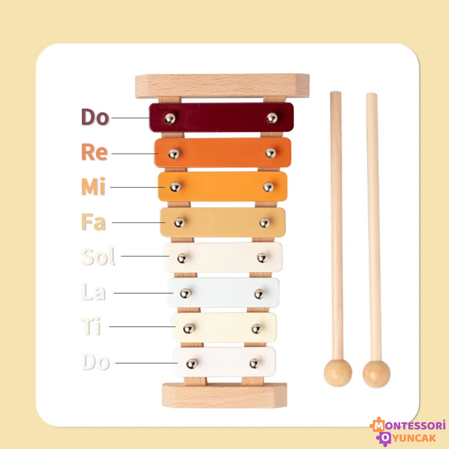 Wooden Musical Instrument Set-7 Pieces
