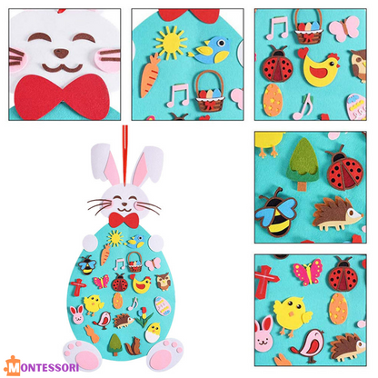 Montessori Cute Felt Rabbit