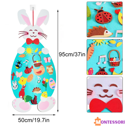 Montessori Cute Felt Rabbit