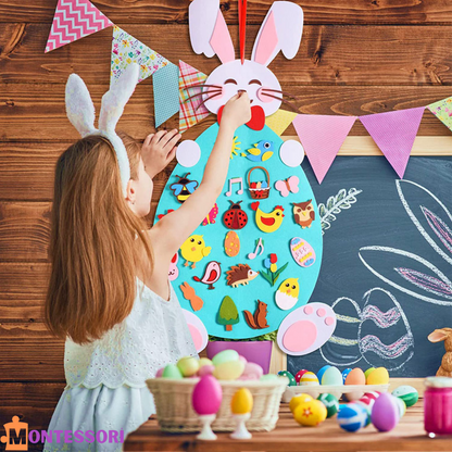 Montessori Cute Felt Rabbit