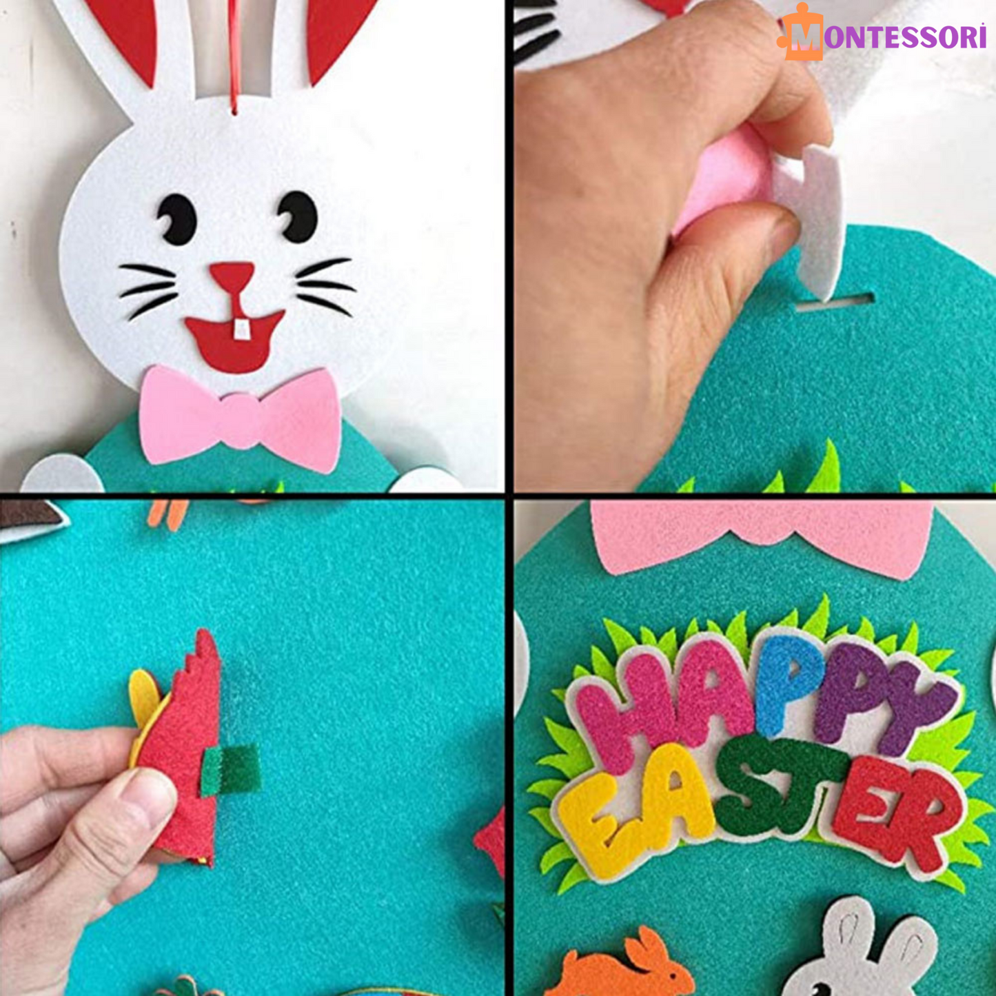 Montessori Cute Felt Rabbit
