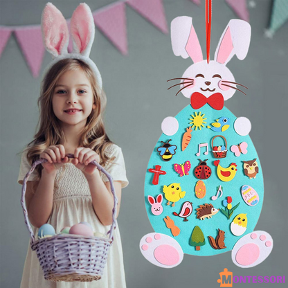 Montessori Cute Felt Rabbit
