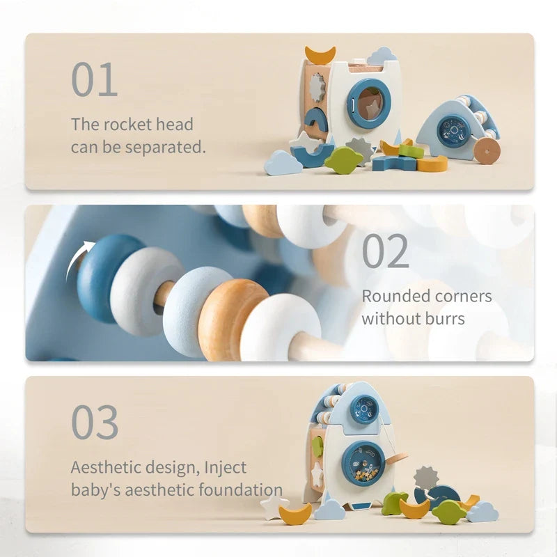 Montessori Wooden Rocket
