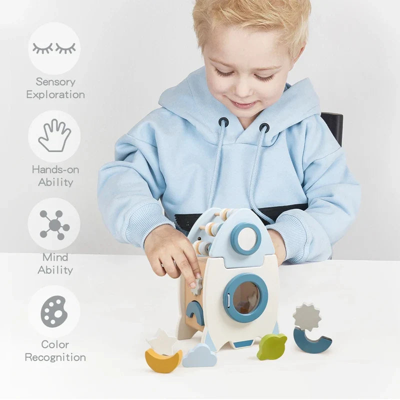 Montessori Wooden Rocket