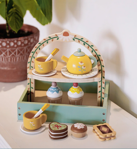 Wooden Tea Set